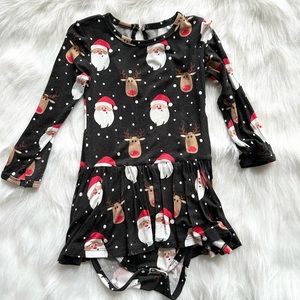 Bums and Roses Ruffle Dress